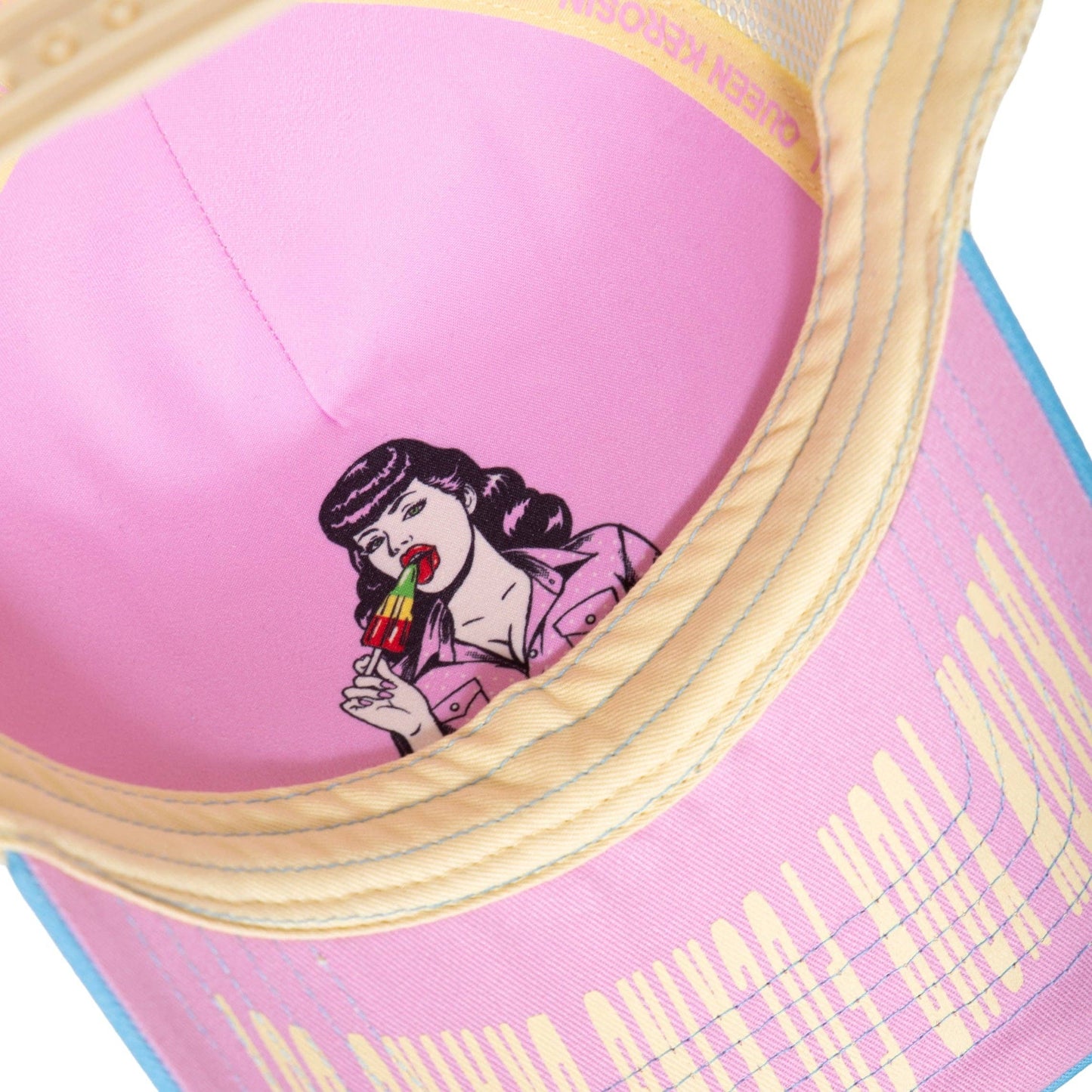 Trucker Cap 'Man Eater' i Pink