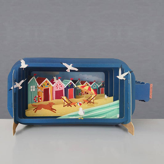 Besked i en flaske Pop Up Card
