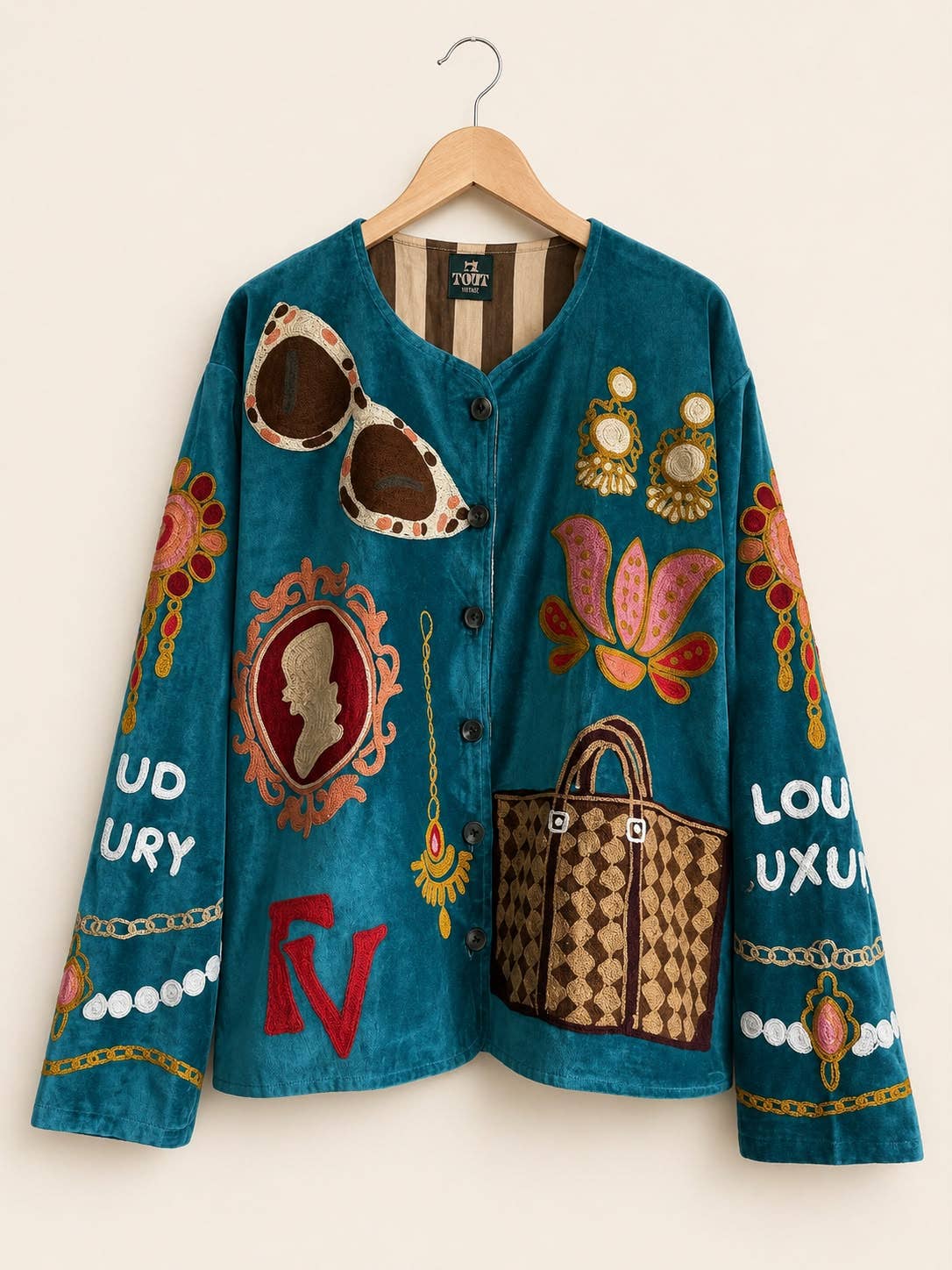FORUDBESTIL, TOUT - Loud Luxury jakke velour oversize 38-48